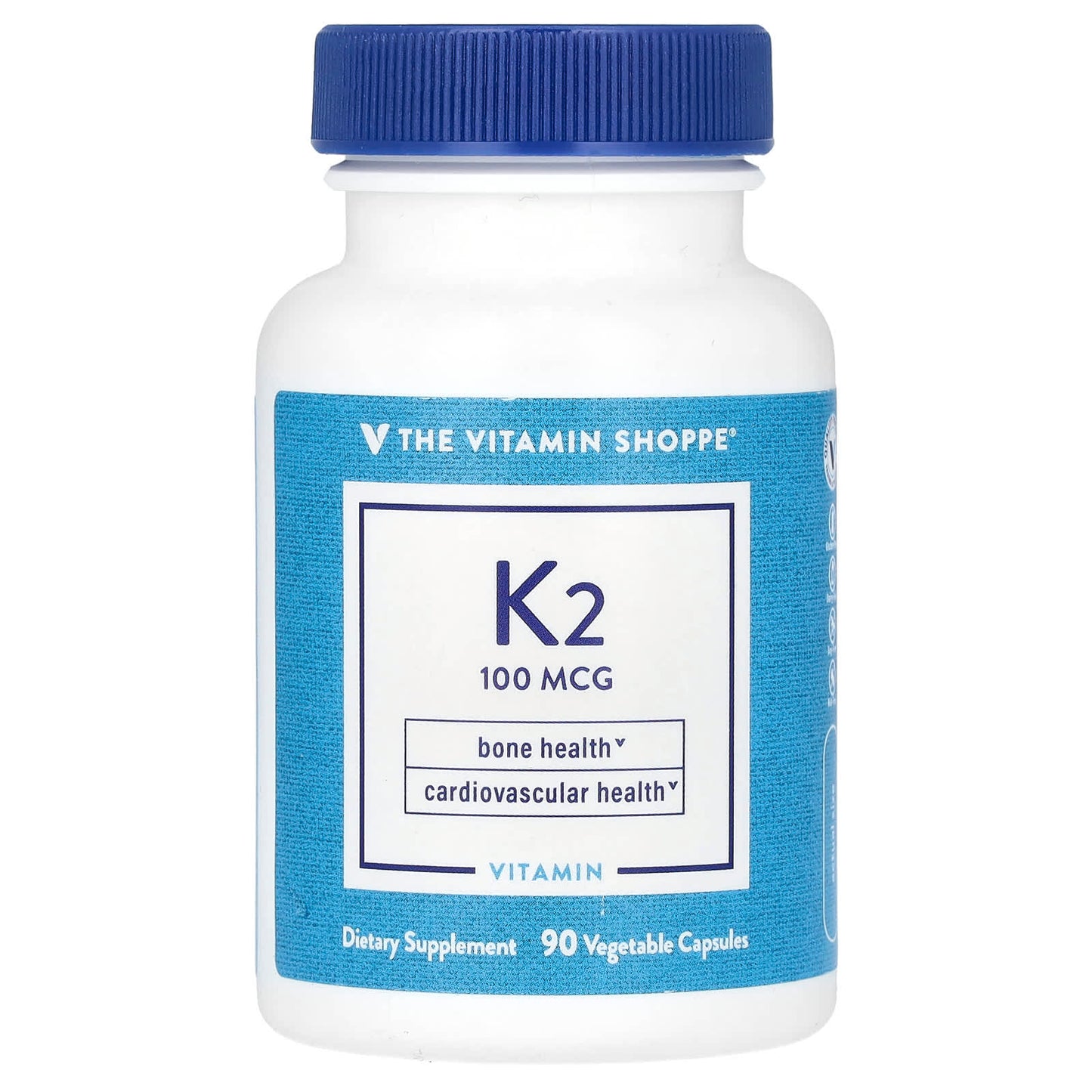 The Vitamin Shoppe, Vitamin K2, 100 mcg, 90 Vegetable Capsules - Image 1
