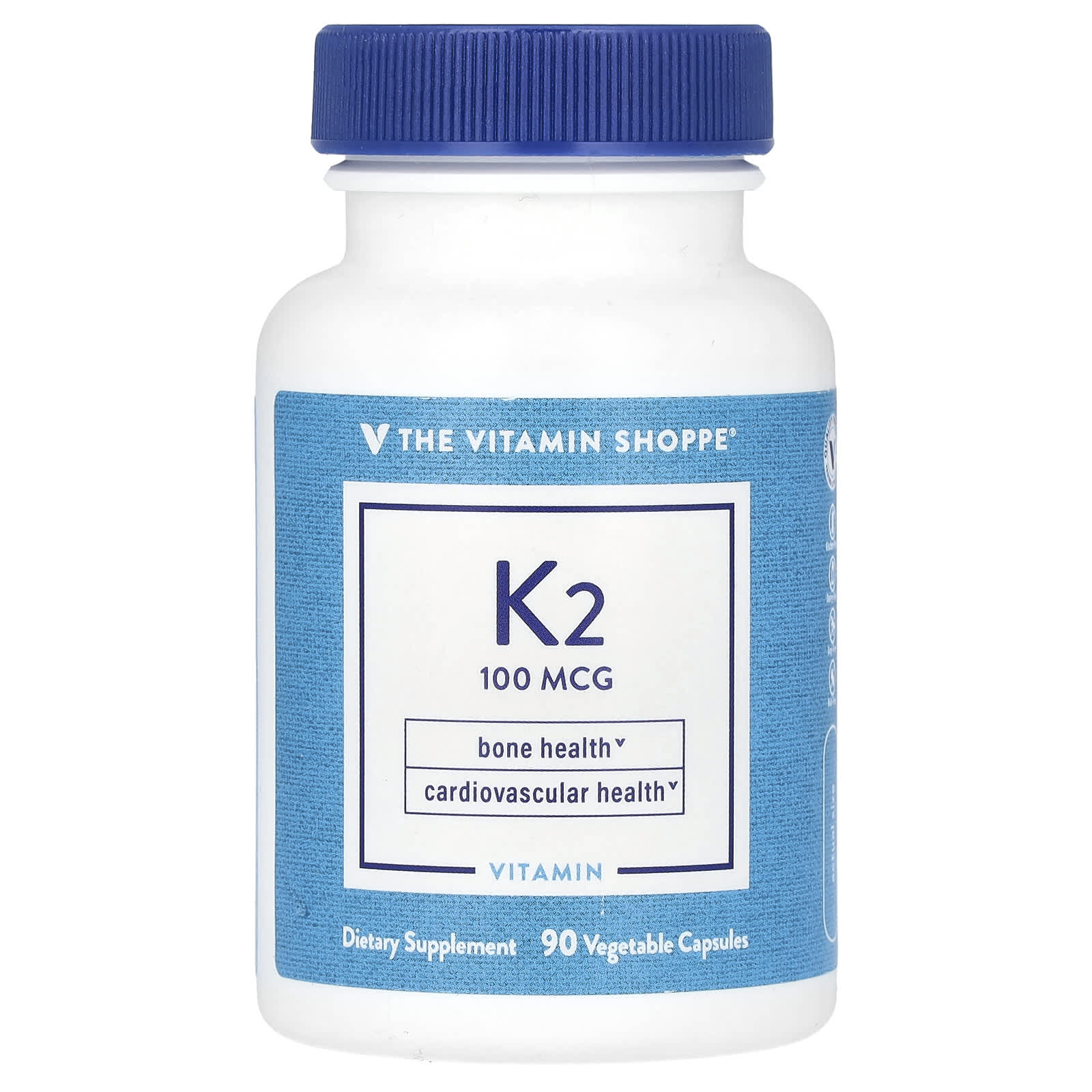 The Vitamin Shoppe, Vitamin K2, 100 mcg, 90 Vegetable Capsules - Image 1