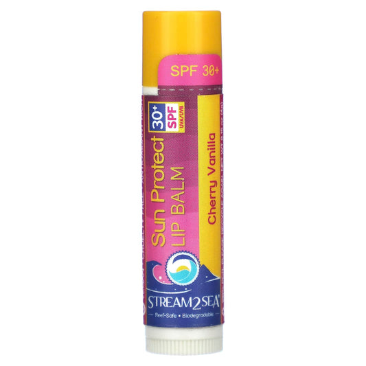 Stream2Sea, Sun Protect Lip Balm, SPF 30+, Cherry Vanilla, 0.15 oz (4 g) - Image 1