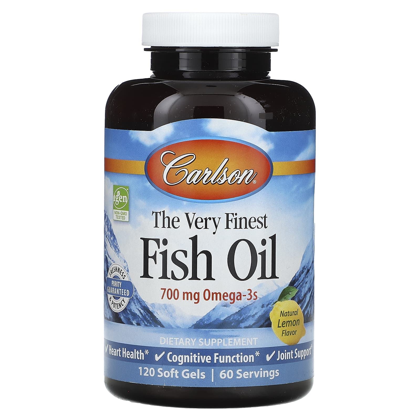 Carlson Norwegian Omega-3 Fish Oil Soft Gels with Lemon Flavor - Image 1