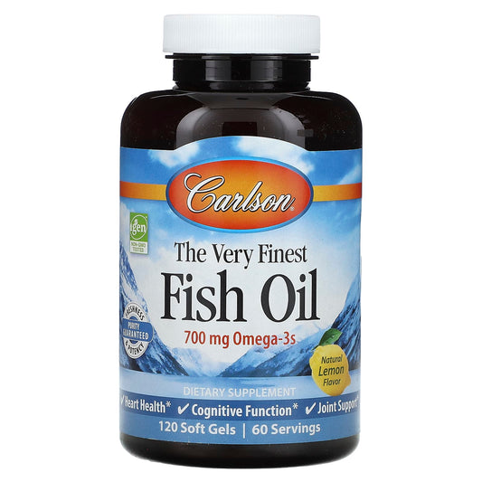 Carlson Norwegian Omega-3 Fish Oil Soft Gels with Lemon Flavor - Image 1