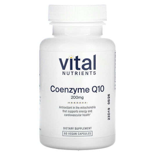 Vital Nutrients, Coenzyme Q10, 200 mg, 60 Vegan Capsules - Image 1