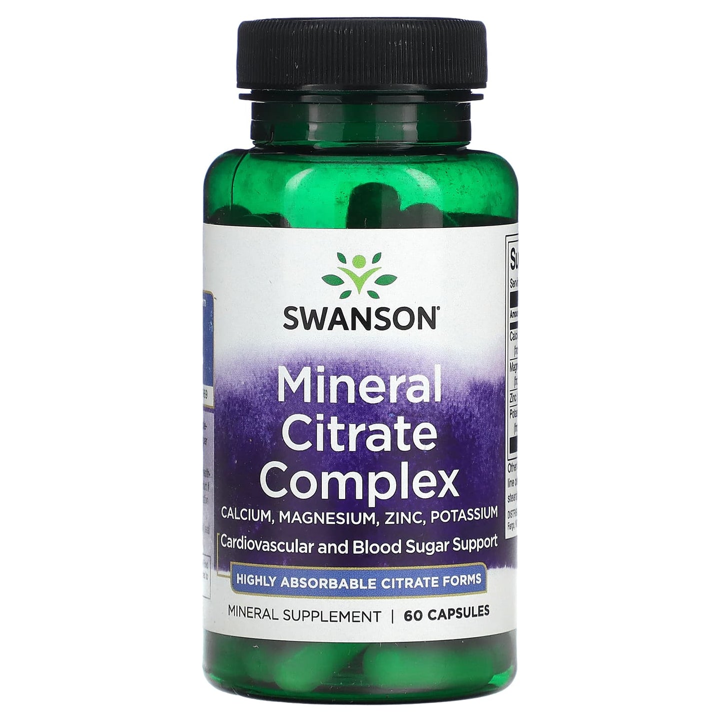 Swanson, Mineral Citrate Complex, 60 Capsules - Image 1