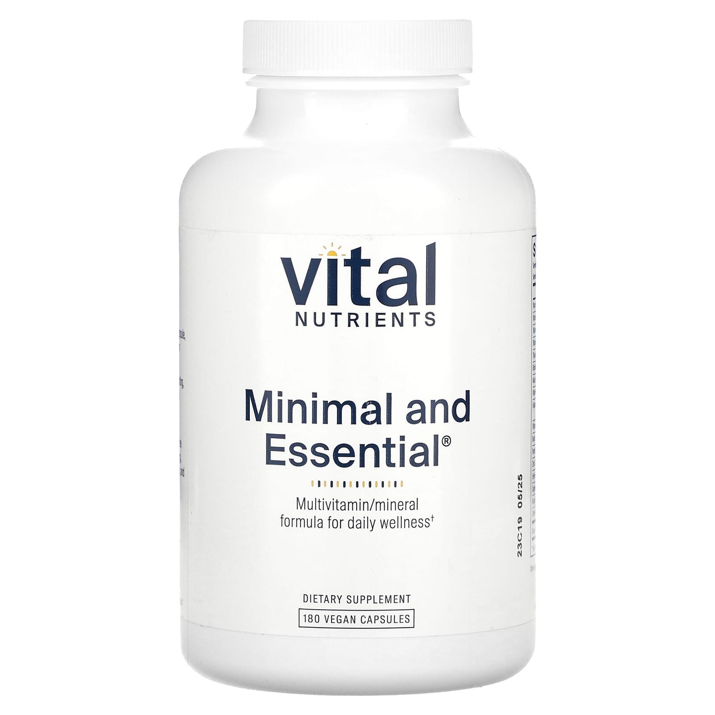Vital Nutrients, Minimal and Essential, 180 Vegan Capsules - Image 1