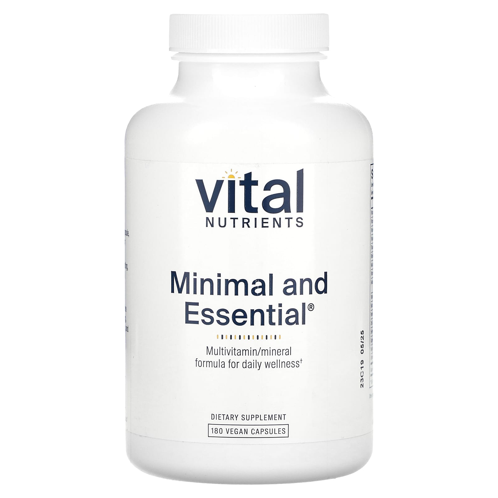 Vital Nutrients, Minimal and Essential, 180 Vegan Capsules - Image 1