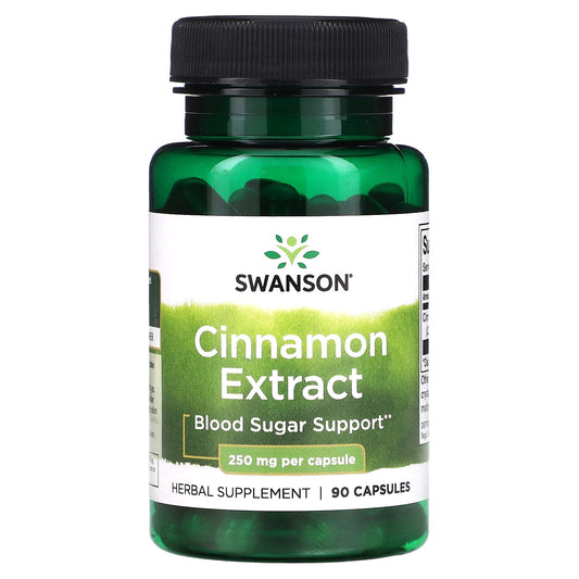 Swanson, Cinnamon Extract, 250 mg , 90 Capsules - Image 1
