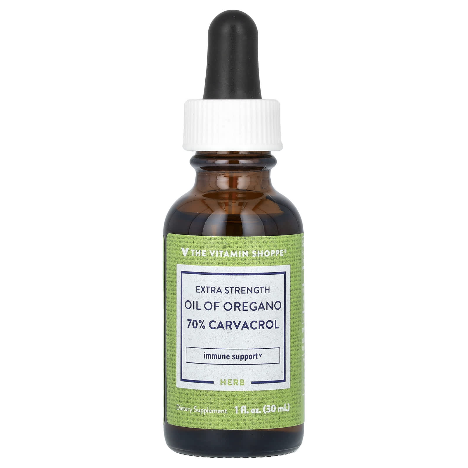 The Vitamin Shoppe, Extra Strength, Oil of Oregano, 1 fl oz (30 ml) (21 mg per Serving) - Image 1