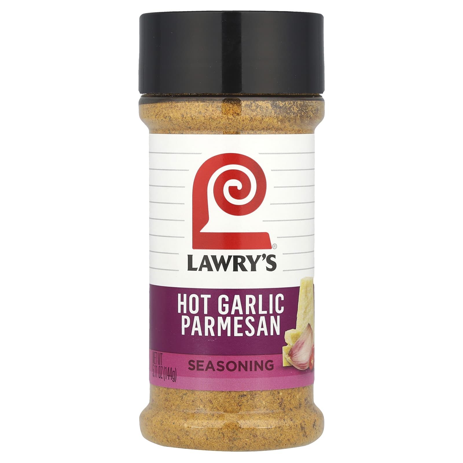 Lawry's, Hot Garlic Parmesan Seasoning, 5.11 oz (144 g) - Image 1