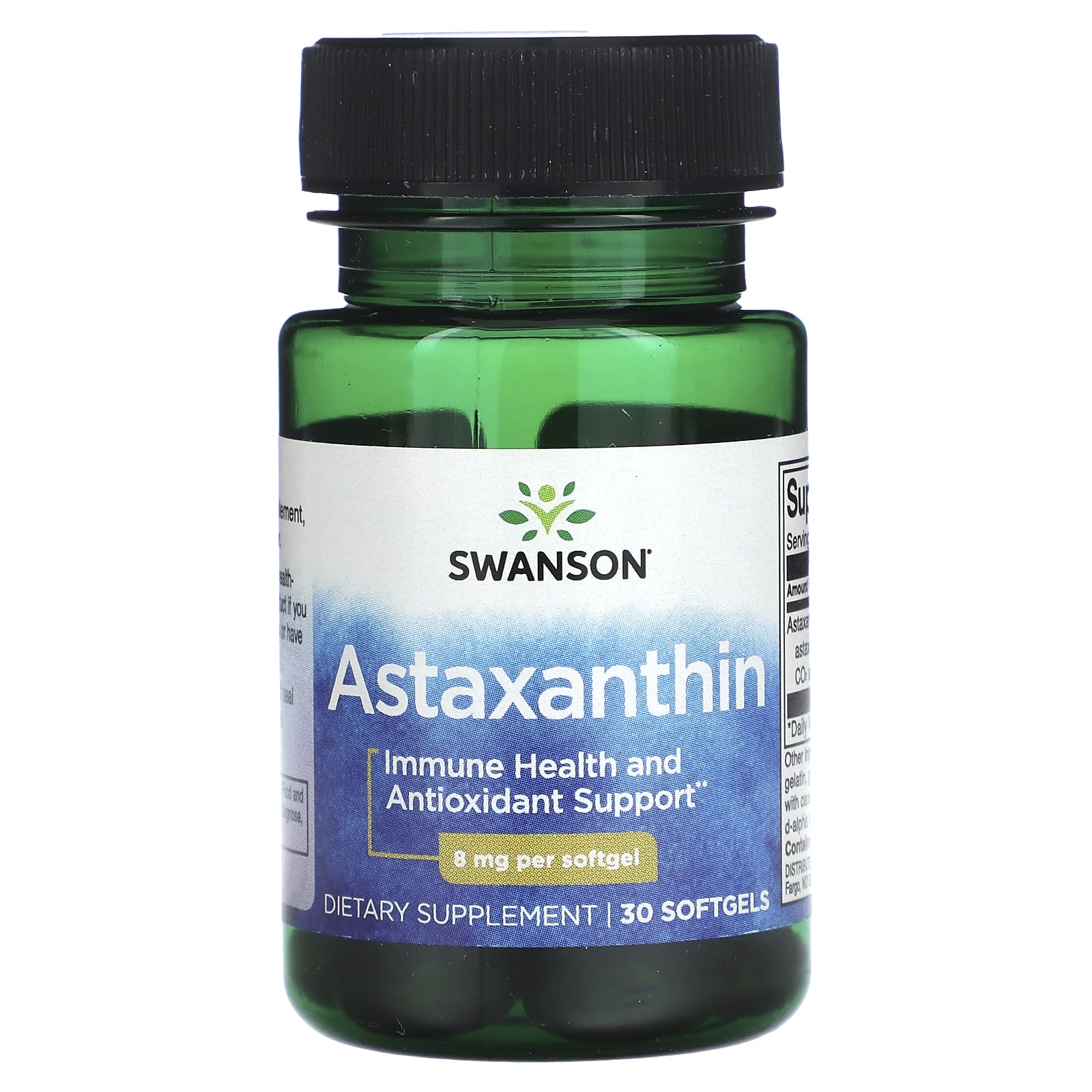 Swanson, Astaxanthin, 8 mg, 30 Softgels - Image 1