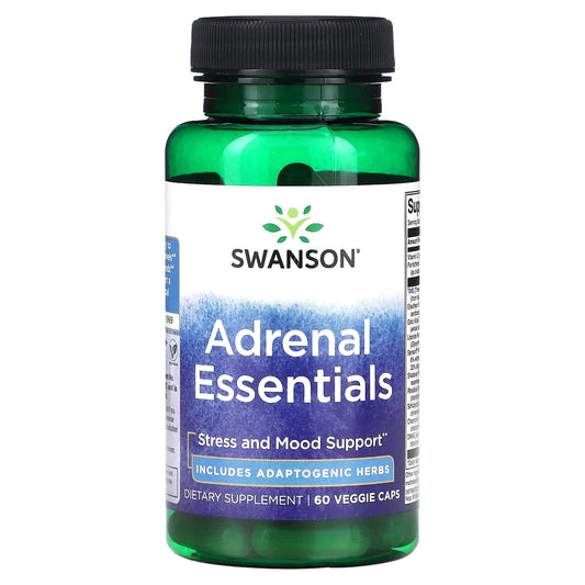 Swanson, Adrenal Essentials, 60 Veggie Caps - Image 1