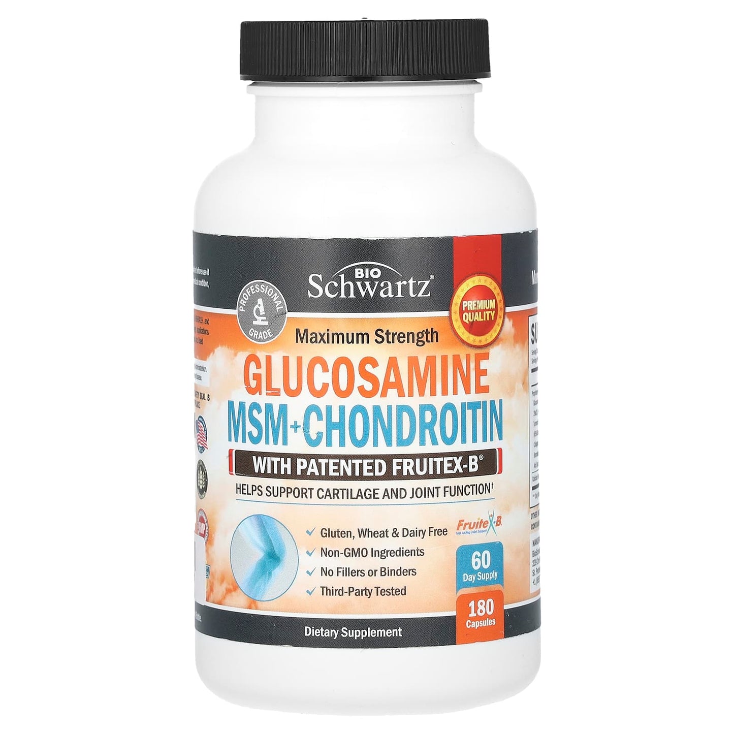 Maximum Strength Glucosamine MSM Chondroitin - Joint Health & Mobility - Image 1