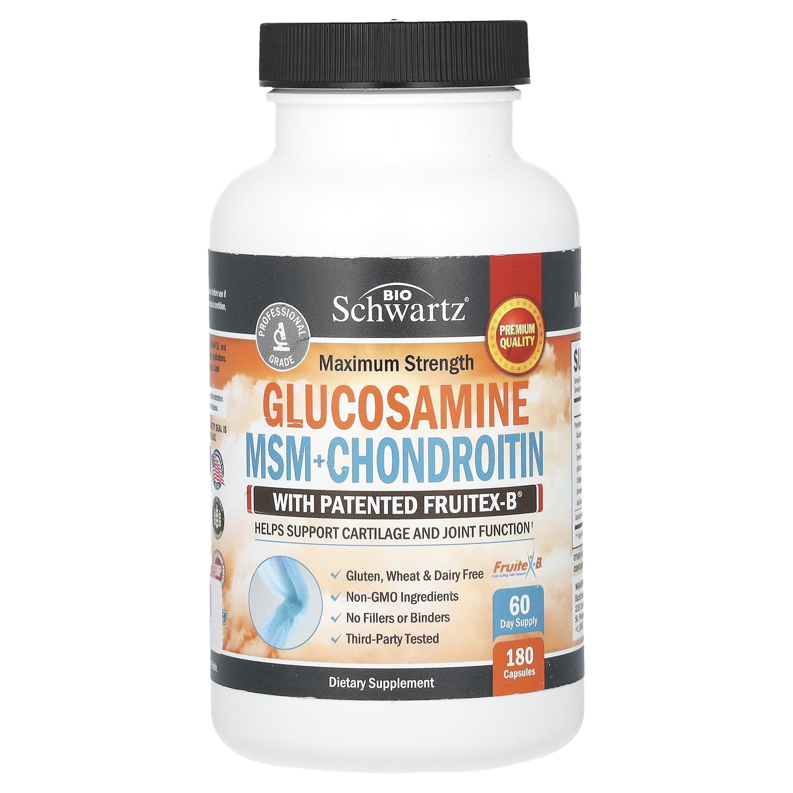 Maximum Strength Glucosamine MSM Chondroitin - Joint Health & Mobility - Image 1