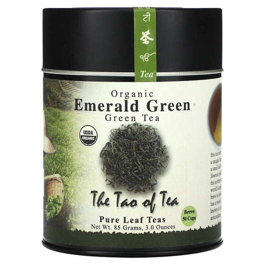 The Tao of Tea, Organic Green Tea, Emerald Green , 3 oz (85 g) - Image 1