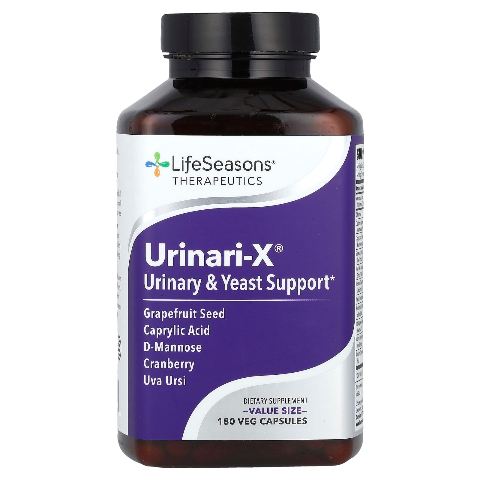 LifeSeasons, Urinari-X®, 180 Veg Capsules - Image 1