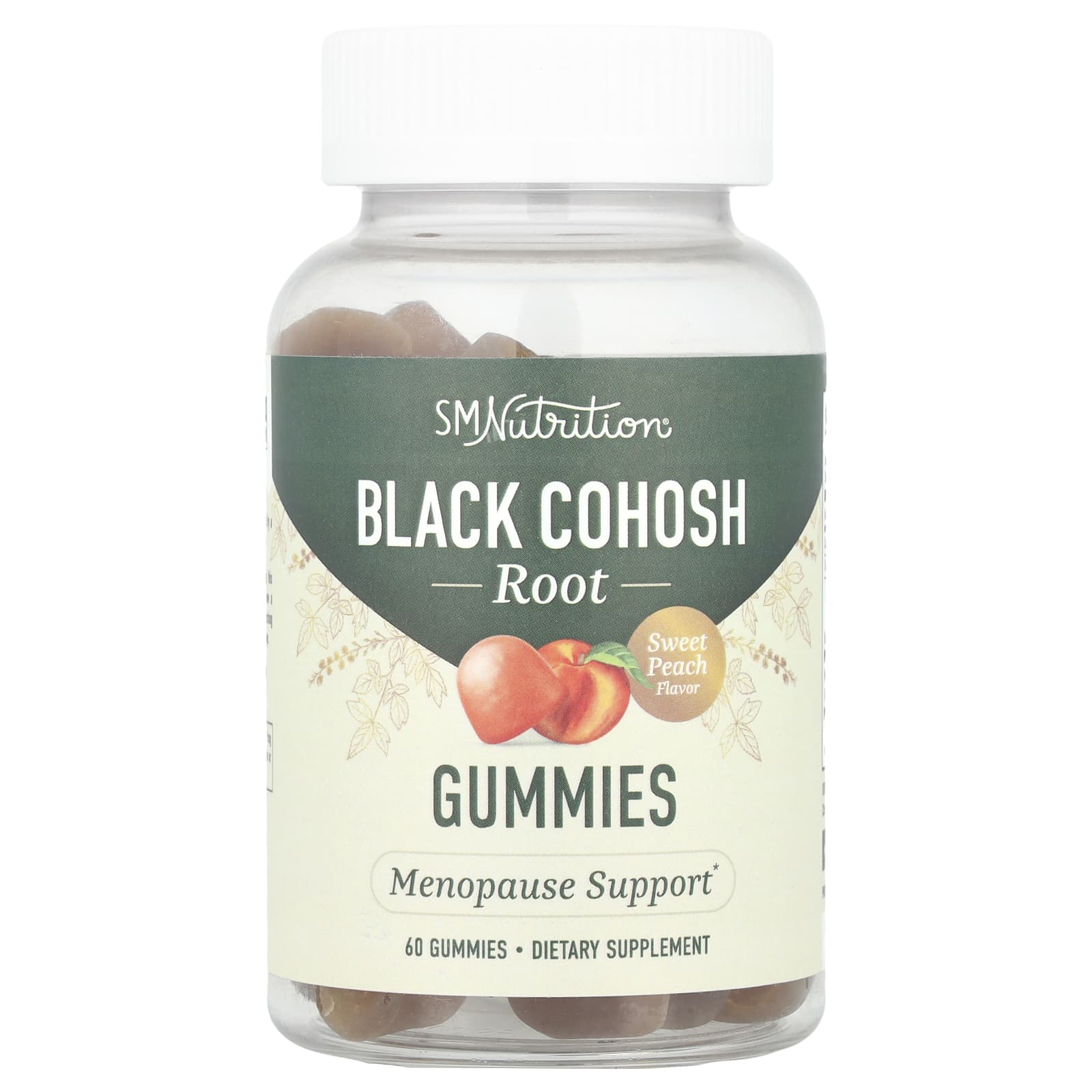 SMNutrition, Black Cohosh Root Gummies, Sweet Peach , 60 Gummies - Image 1