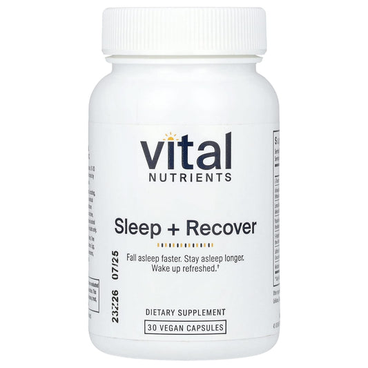 Vital Nutrients, Sleep + Recover , 30 Vegan Capsules - Image 1