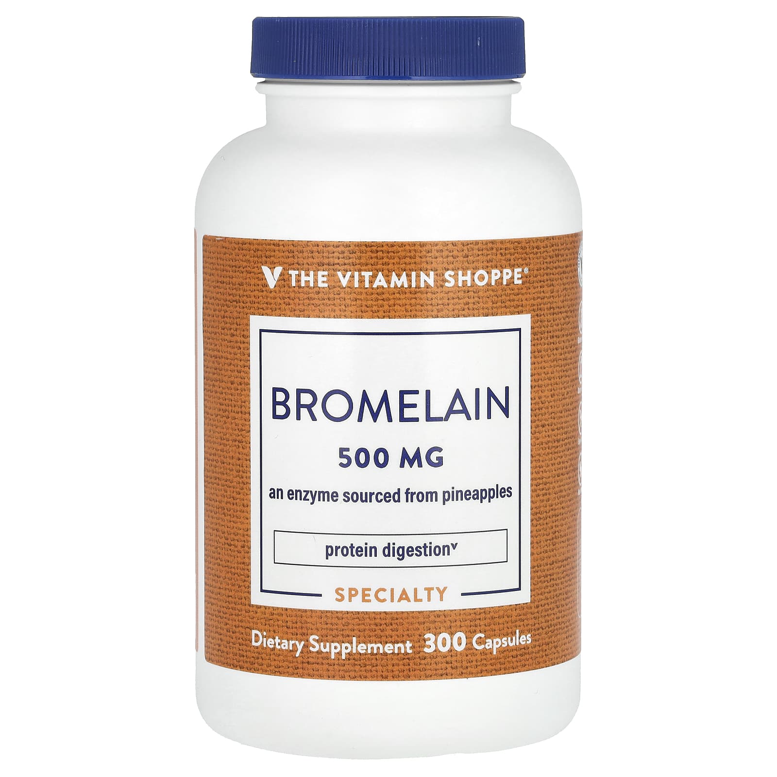 The Vitamin Shoppe, Bromelain, 500 mg, 300 Capsules - Image 1