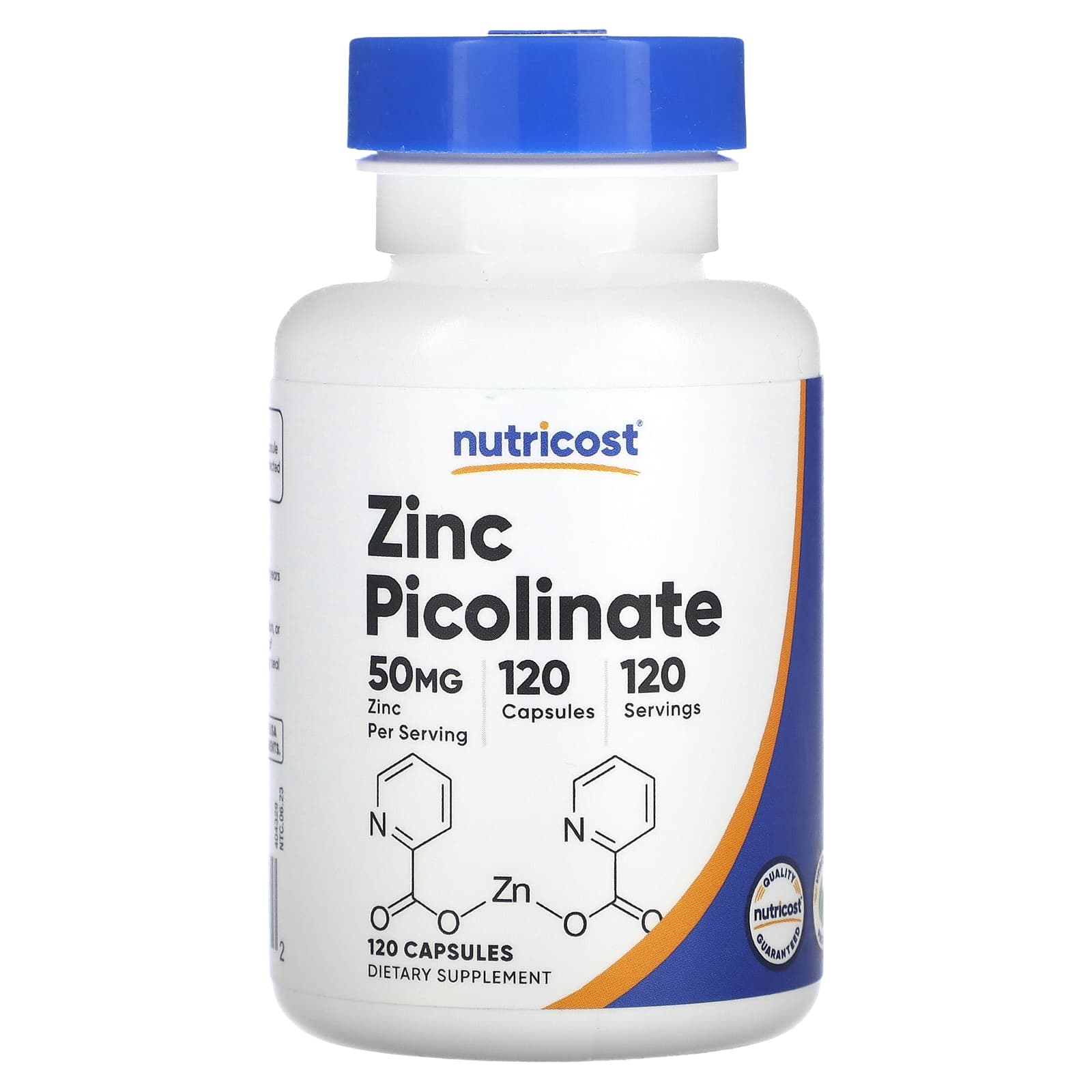 Nutricost, Zinc Picolinate, 50 mg, 120 Capsules - Image 1