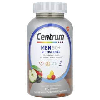 Centrum Men 50+ Multigummies, Natural Fruit Flavors, Supports Heart Health