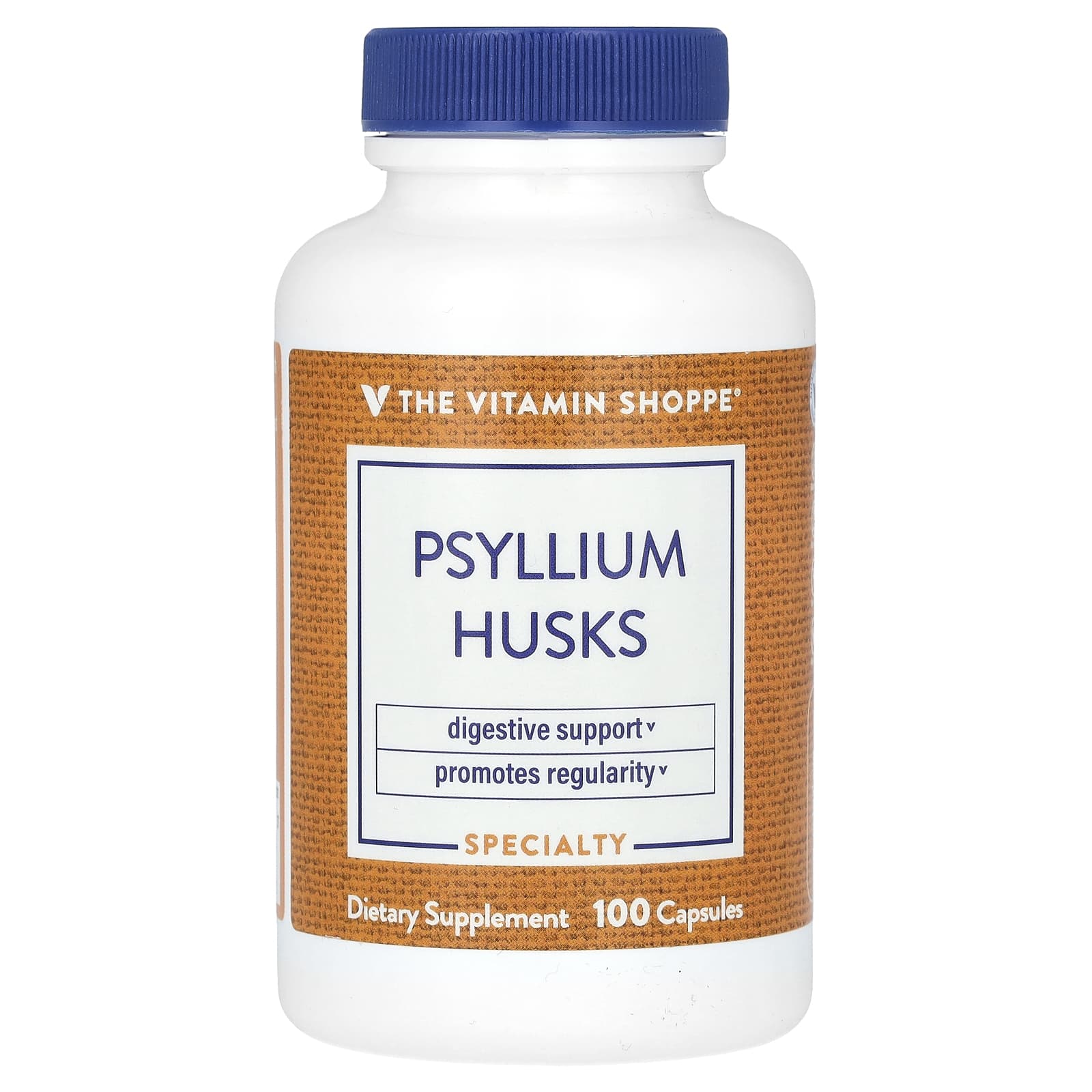 The Vitamin Shoppe, Psyllium Husks, 100 Capsules (720 mg per Capsule) - Image 1