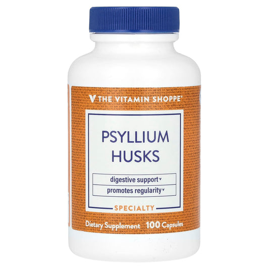 The Vitamin Shoppe, Psyllium Husks, 100 Capsules (720 mg per Capsule) - Image 1