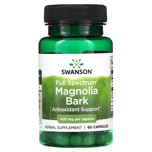 Swanson, Full Spectrum Magnolia Bark, 400 mg, 60 Capsules - Image 1
