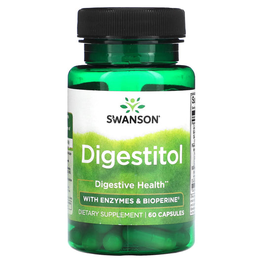 Swanson, Digestitol with Enzymes & Bioperine, 60 Capsules - Image 1