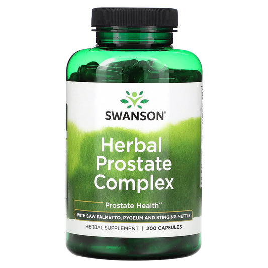 Swanson, Herbal Prostate Complex with Saw Palmetto, Pygeum and Stinging Nettle, 200 Capsules - Image 1
