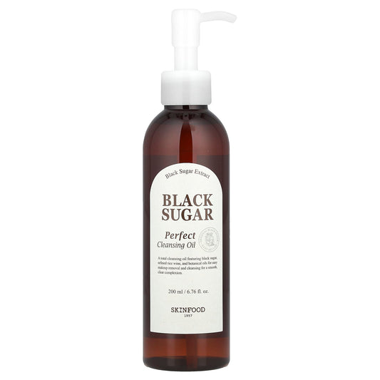 SKINFOOD, Black Sugar, Perfect Cleansing Oil, 6.76 fl oz (200 ml) - Image 1