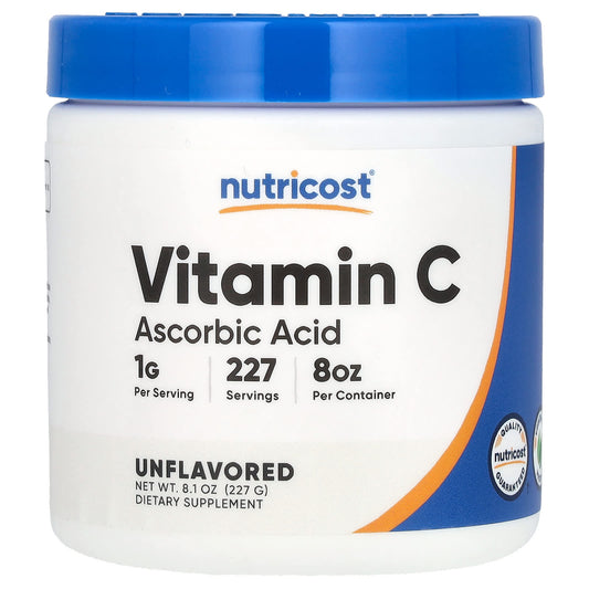 Nutricost, Vitamin C, Unflavored, 8.1 oz (227 g) - Image 1