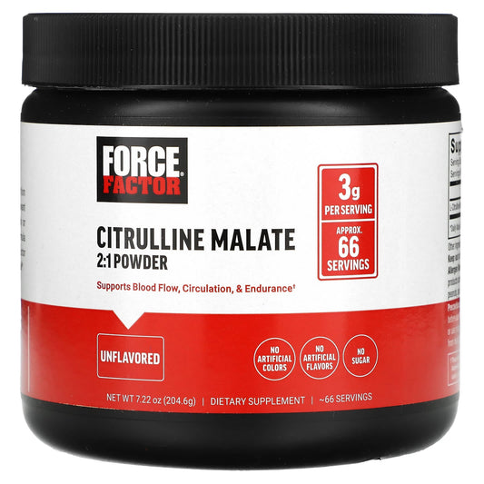 Unlock Endurance with Force Factor Citrulline Malate 2:1 Powder - Image 1