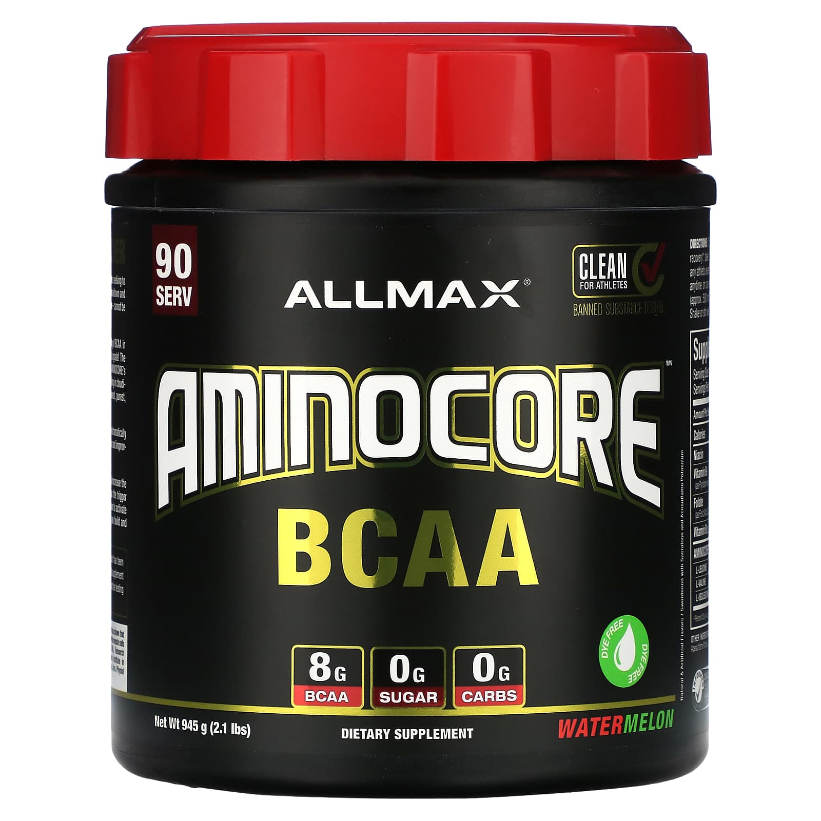 ALLMAX AMINOCORE BCAA Supplement for Muscle Growth and Recovery - Image 1