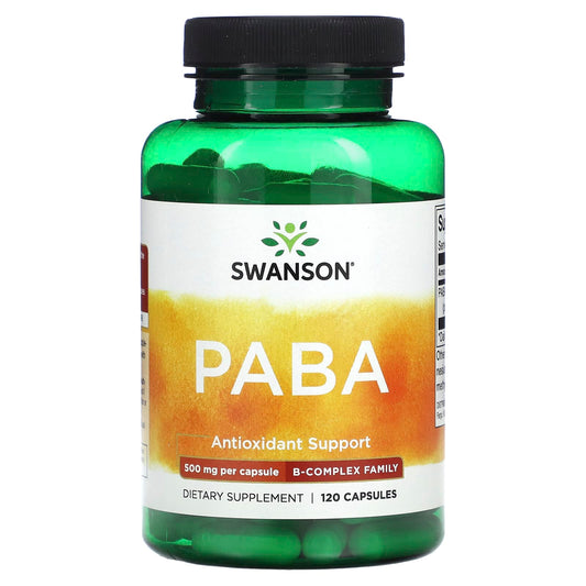 Swanson, PABA, 500 mg, 120 Capsules - Image 1