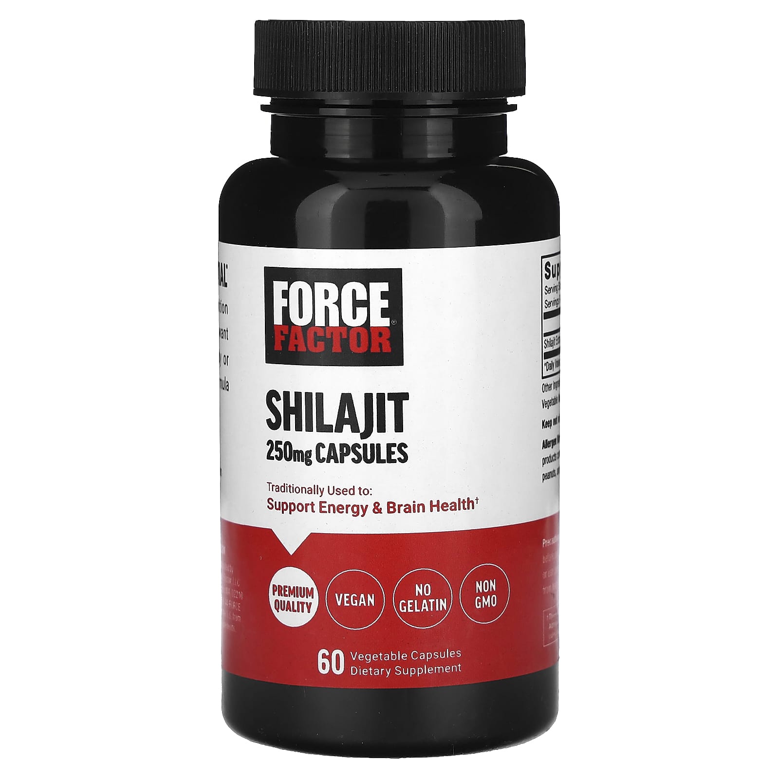 Shilajit Supplements for Energy & Brain Health | 250mg, 60 Capsules - Image 1