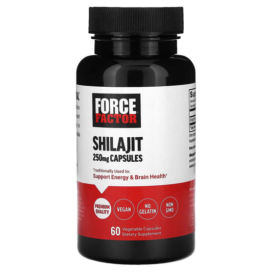 Shilajit Supplements for Energy & Brain Health | 250mg, 60 Capsules - Image 1