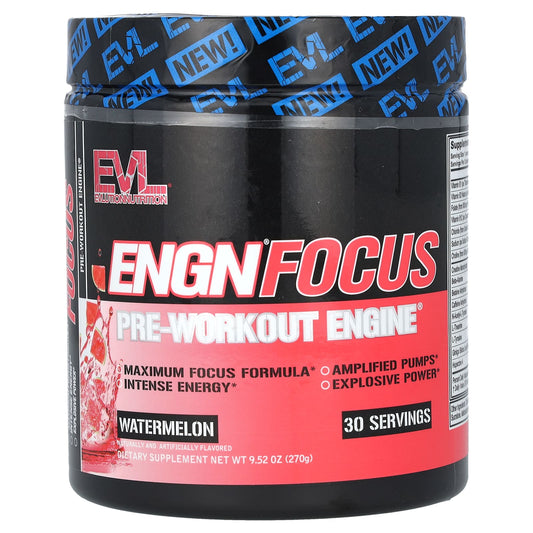 EVLution Nutrition ENGN Focus Pre-Workout Supplement for Maximum Energy & Strength - Image 1