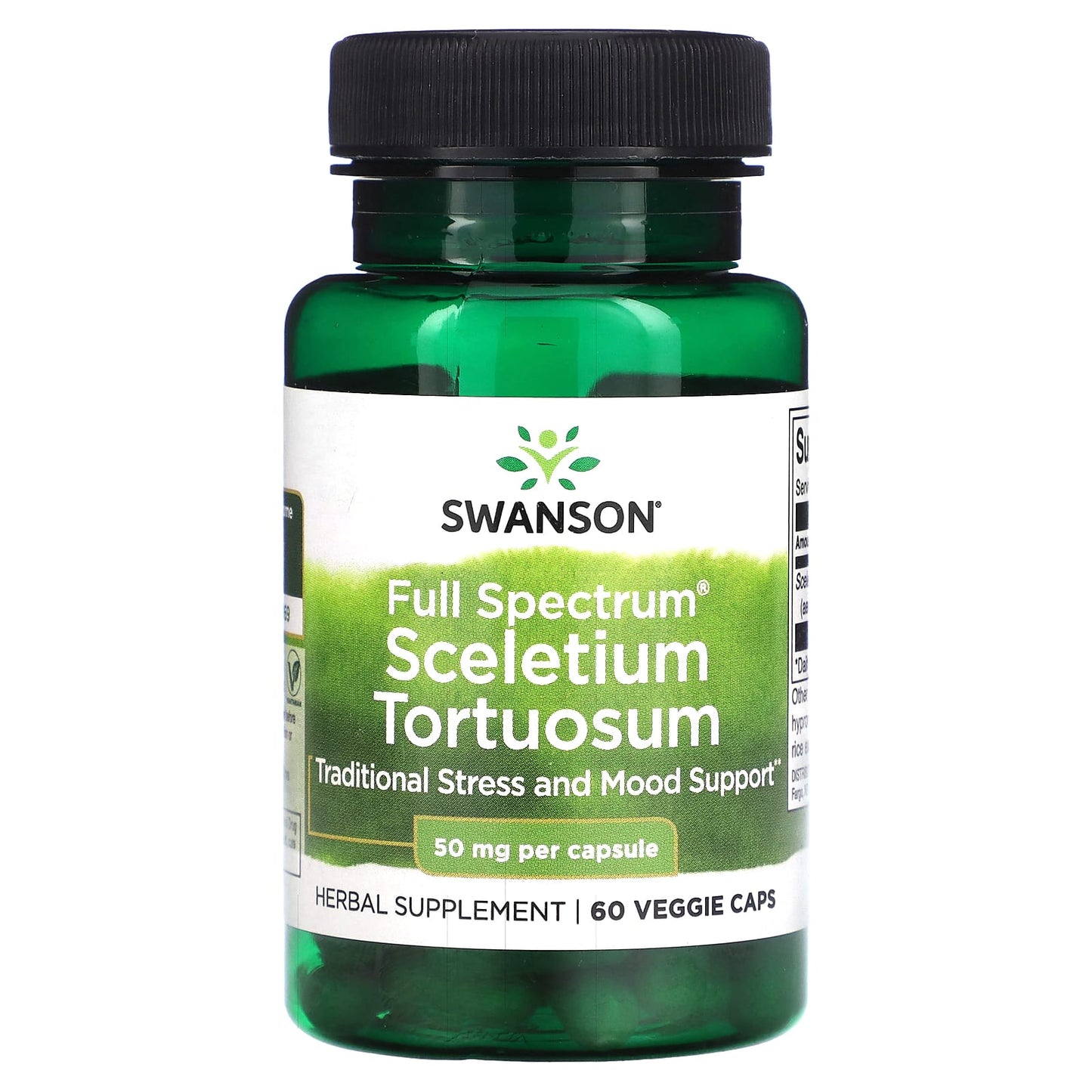 Swanson, Full Spectrum Sceletium Tortuosum, 50 mg, 60 Veggie Caps - Image 1