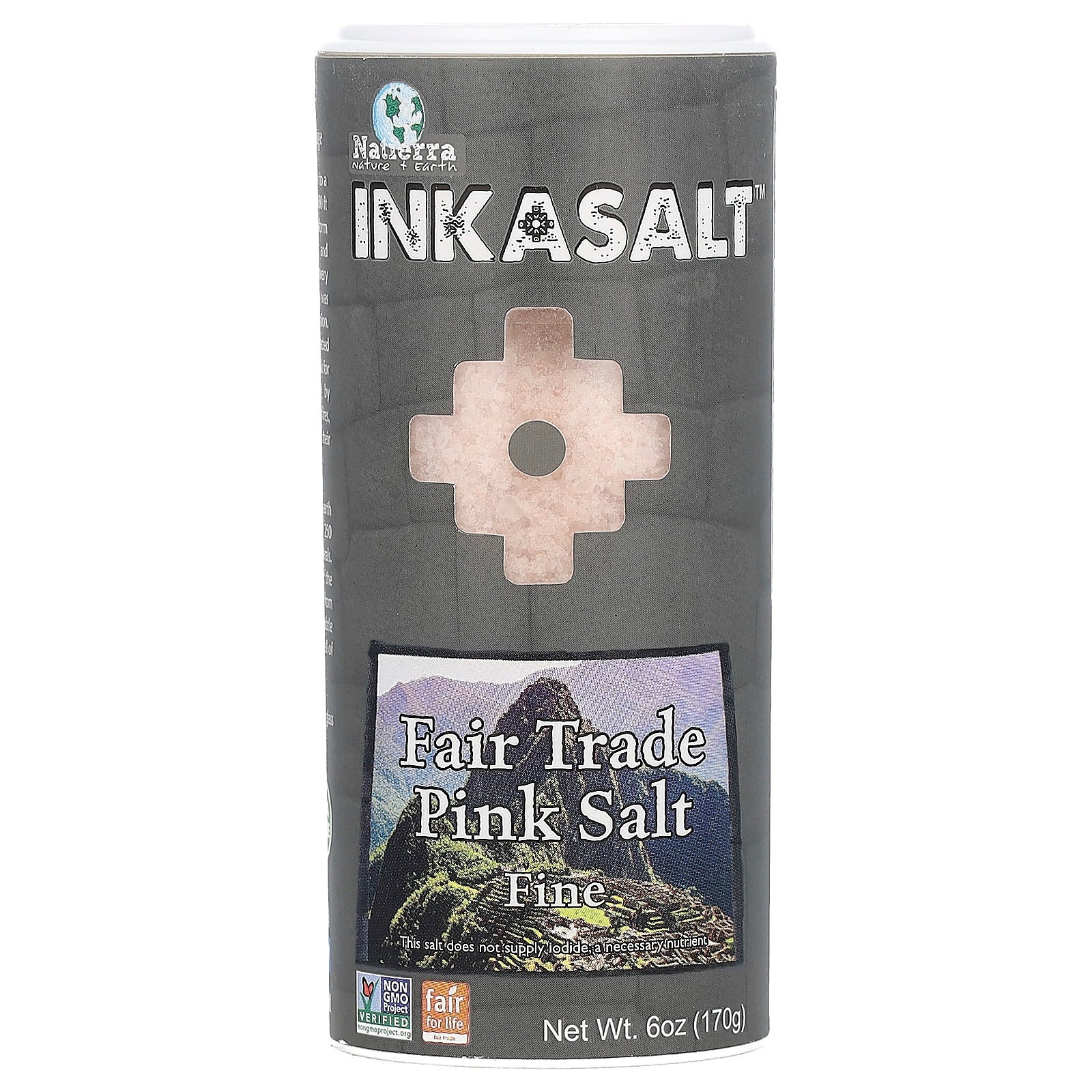 Natierra, Fair Trade Pink Salt, Fine, 6 oz (170 g) - Image 1