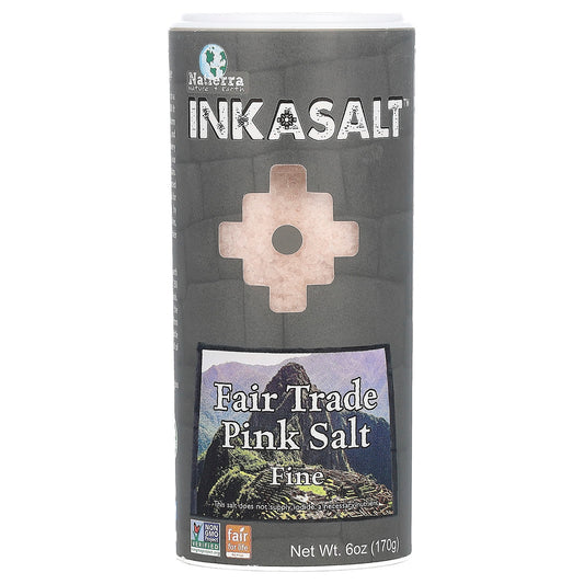 Natierra, Fair Trade Pink Salt, Fine, 6 oz (170 g) - Image 1