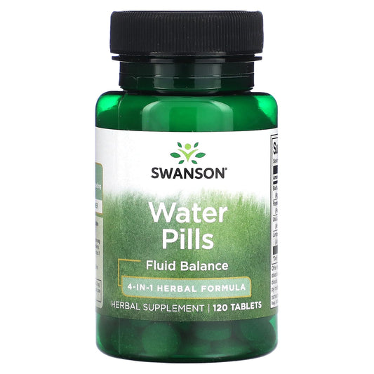 Swanson, Water Pills, 120 Tablets - Image 1
