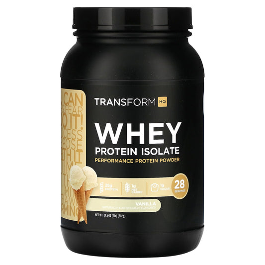 TransformHQ, Whey Protein Isolate, Vanilla, 2 lb (882 g) - Image 1