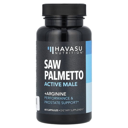 Support Active Male Health with Saw Palmetto & L-Arginine - 60 Capsules - Image 1