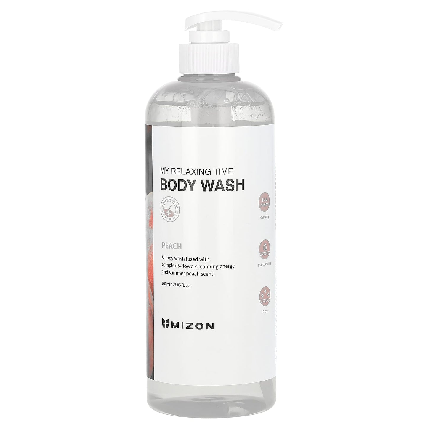 Mizon, My Relaxing Time, Body Wash, Peach, 27.05 fl oz (800 ml) - Image 1