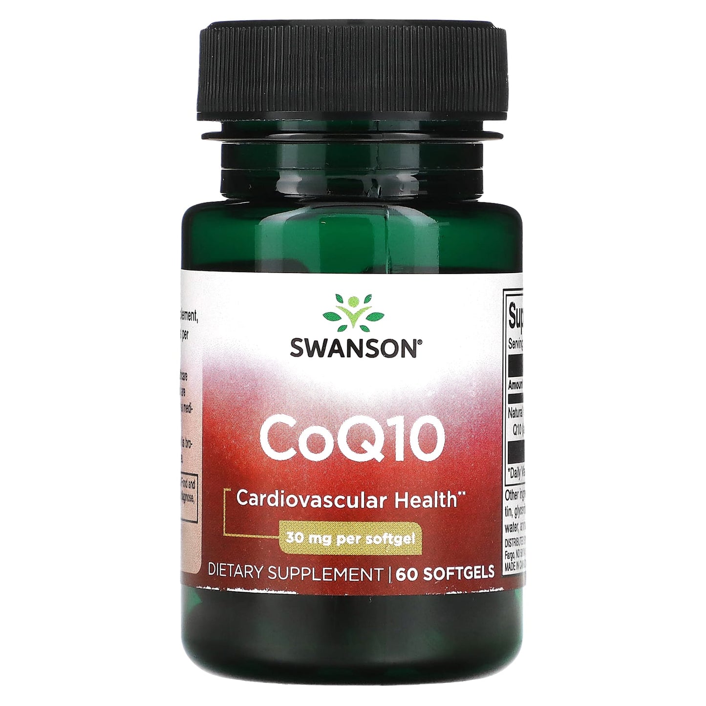 Swanson, CoQ10, 30 mg, 60 Softgels - Image 1