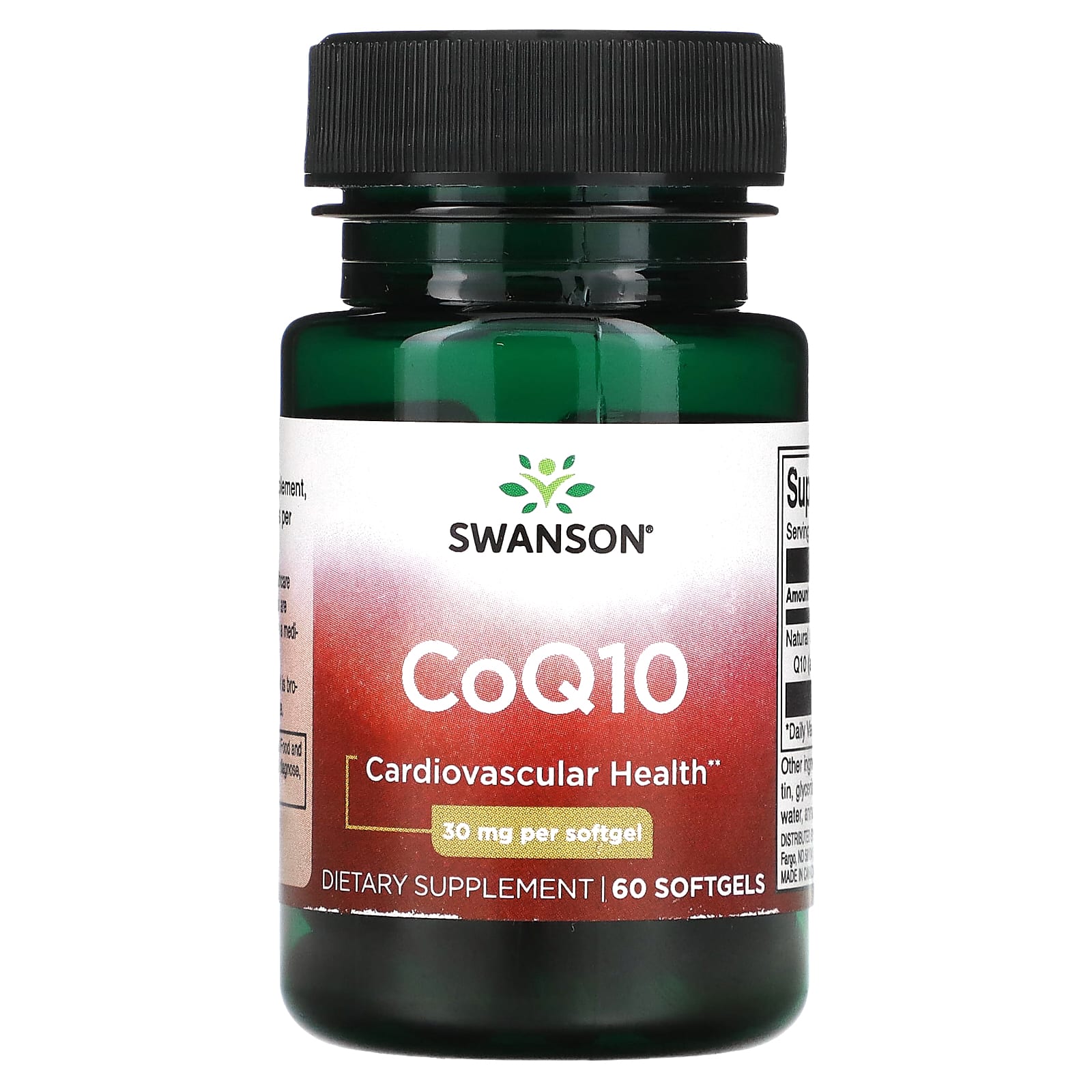 Swanson, CoQ10, 30 mg, 60 Softgels - Image 1