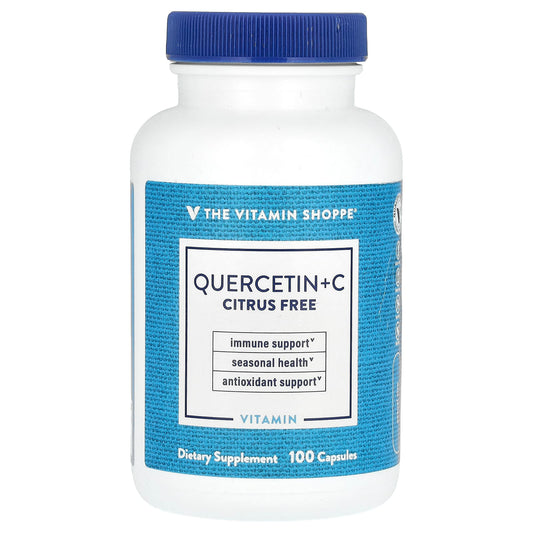 The Vitamin Shoppe, Quercetin + C, Citrus Free, 100 Capsules - Image 1
