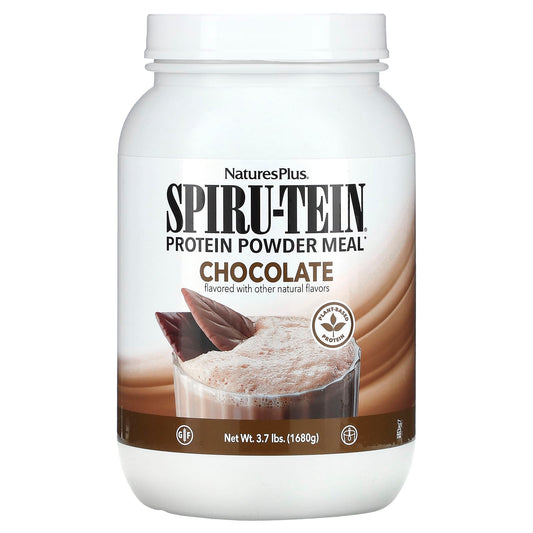 NaturesPlus, Spiru-Tein, Protein Powder Meal, Chocolate, 3.7 lbs (1,680 g) - Image 1
