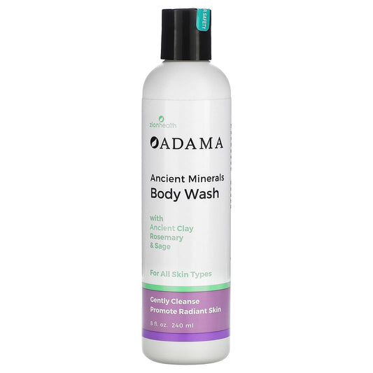 Zion Health, Adama, Ancient Minerals Body Wash with Ancient Clay, Rosemary & Sage, 8 fl oz (240 ml) - Image 1
