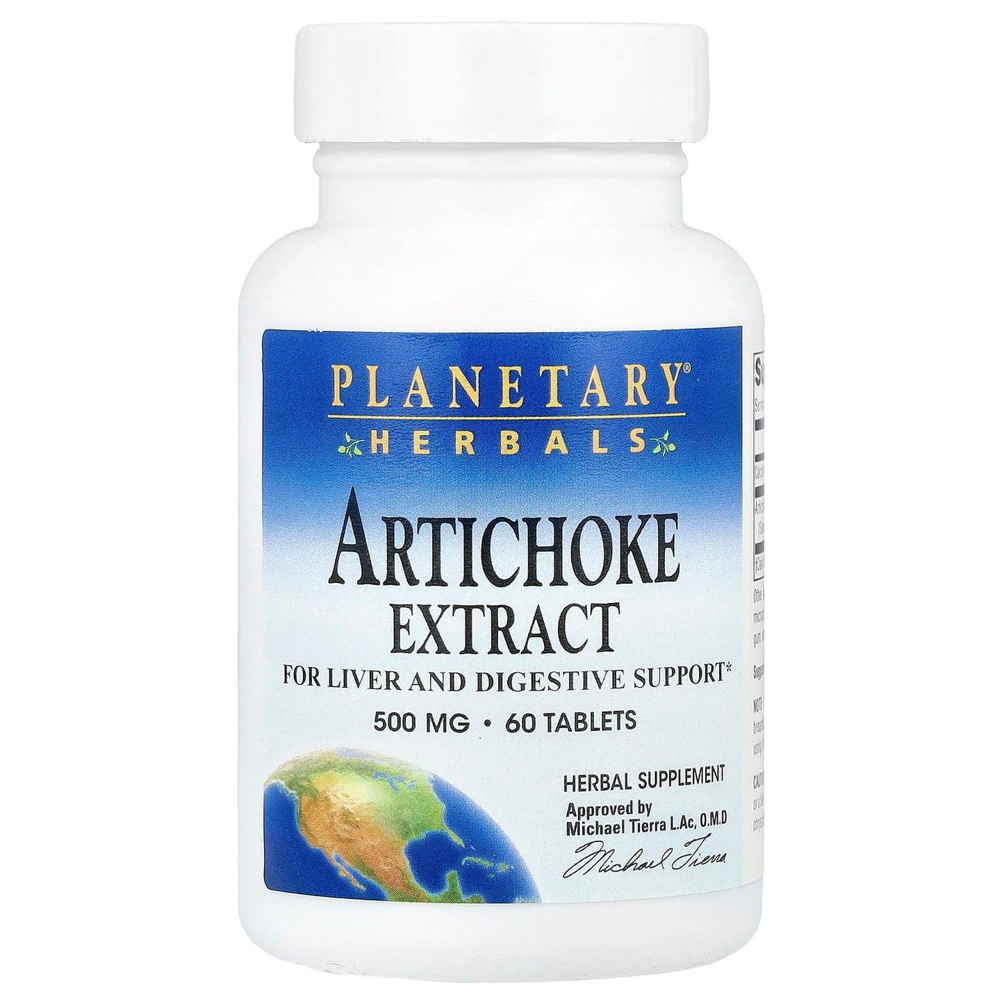 Planetary Herbals, Artichoke Extract, 60 Tablets - Image 1