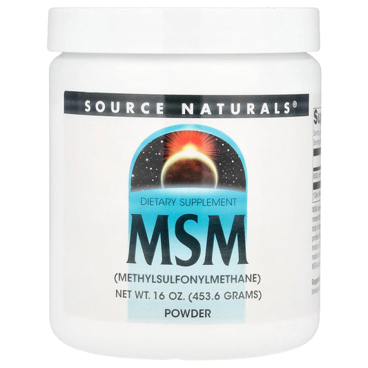 Source Naturals, MSM Powder, 16 oz (453.6 g) - Image 1